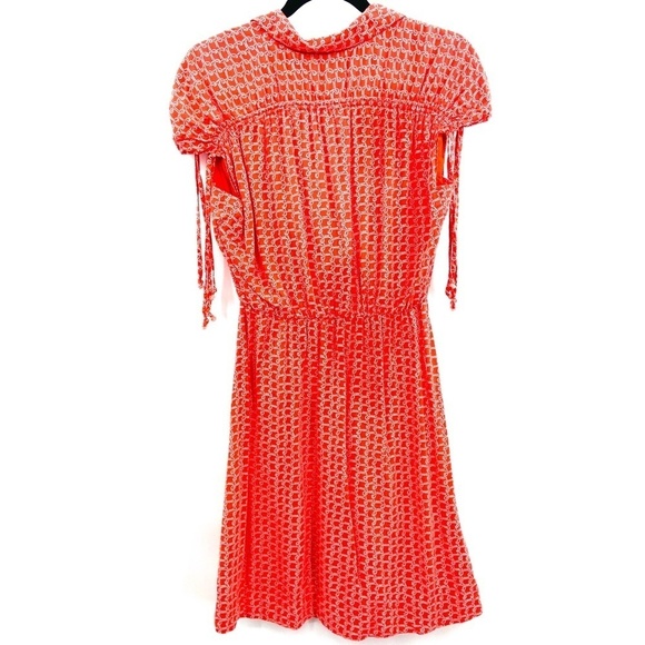 ANTHROPOLOGIE Maeve Carlotta Ruched Shirt Dress Elastic Waist Pockets Size XS - Picture 3 of 7